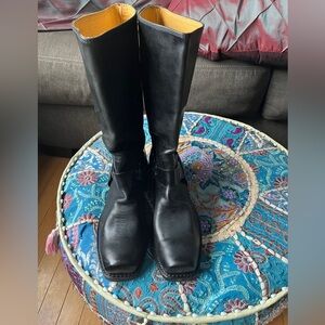 RARE Frye 150th anniversary edition cavalry harness boots black womens 8.5 NWOTo